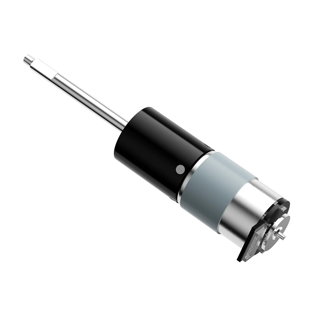PG-P28 Powder Metallurgy Gear Motor, rear three-quarter view